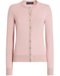 Dolce & Gabbana - Buttoned Lace Cardigan - Lyst