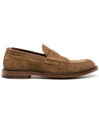 Officine Creative - Sax 001 Suede Penny Loafers - Lyst