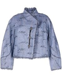 Shiatzy Chen - Reminiscence Metallic-Jacquard Jacket - Lyst