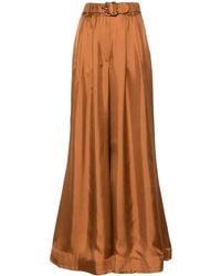 Zimmermann - Luxurious Silk Straight-Leg Pants - Lyst