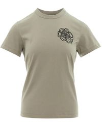 3.1 Phillip Lim - Floral-Embroidery T-Shirt - Lyst