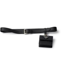 Prada - Gürtel Aus Saffiano-Leder - Lyst