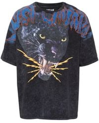 Just Cavalli - T-Shirt mit Panther-Print - Lyst