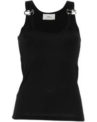 Coperni - Ring-Detail Ribbed Top - Lyst
