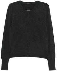 Gucci - V-Neck Logo-Embroidered Sweater - Lyst