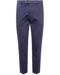 Michael Coal - Pantalon En Coton À Boutonnière - Lyst