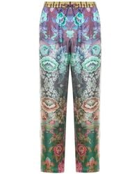 Pierre Louis Mascia - Aloe Floral Straight-Leg Trousers - Lyst