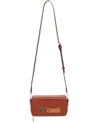 Just Cavalli - Logo-Plaque Shoulder Bag - Lyst