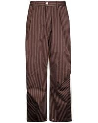 PDF - Broek Met Colourblocking En Krijtstreep - Lyst