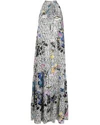 Amir Slama - Graphic-Print Sleeveless Long Dress - Lyst