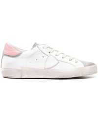 Philippe Model - Prsx Distressed-effect Panelled Sneakers - Lyst