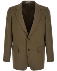 AURALEE - Gabardine Single-Breasted Blazer - Lyst