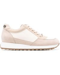 Peserico - Punto Luce-chain Leather Sneakers - Lyst