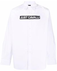 Just Cavalli - Chemise à logo imprimé - Lyst