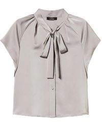 Twinset - Chemise À Détail De Nœud - Lyst