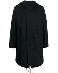 Stone Island - Compass-Patch Long-Sleeved Coat - Lyst