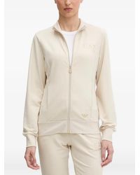 EA7 - Logo-Detail Zip-Up Sweatshirt - Lyst