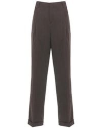 Briglia 1949 - Pleated Turn-Up Trousers - Lyst