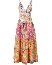 FARM Rio - Ligia Floral-Print Maxi Dress - Lyst