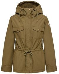 Moncler - Serin Hooded Cotton Blend Parka - Lyst