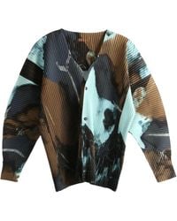 Homme Plissé Issey Miyake - Pleated Print Cardigan - Lyst