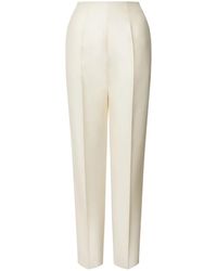 Alberta Ferretti - Pressed-Crease Tailored Trousers - Lyst