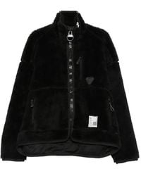 Maison Mihara Yasuhiro - Fleece Zip-Up Jacket - Lyst