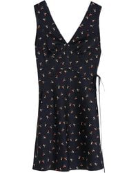 Victoria Beckham - Ditsy Floral-Print Mini Dress - Lyst