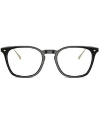 Giorgio Armani - Titanium-Square Frames Glasses - Lyst