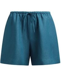 12 STOREEZ - Delave Drawstring Linen Shorts - Lyst