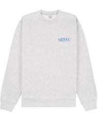 Sporty & Rich - Upper East Side Cotton Sweatshirt - Lyst