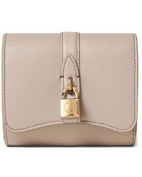 Stella McCartney - Padlock-Detail Grained Wallet - Lyst