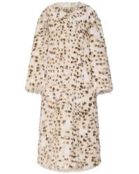 Loulou de Saison - Eya Animal-Print Faux-Fur Coat - Lyst