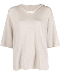 Lisa Yang - V-neck Hooded Cashmere Top - Lyst