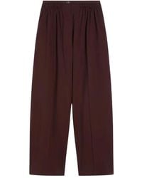 Sportmax - Double-Belt Wide-Leg Trousers - Lyst