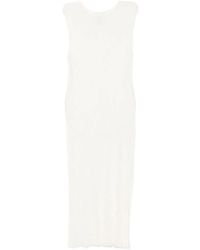 Loulou de Saison - Ada Pleated Sleeveless Midi Dress - Lyst