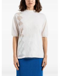 Bielo - Seashell Argyle Jacquard T-Shirt - Lyst
