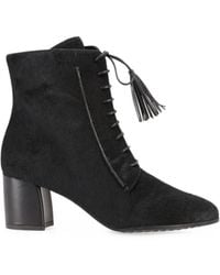 Tod's - Stivaletti Stringati Con Nappa - Lyst
