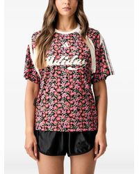 adidas - X Farm Rio House Of Tiro Floral-Print Raglan-Sleeve T-Shirt - Lyst