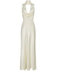 Nicholas - Vestido Geneva con cuello desbocado - Lyst