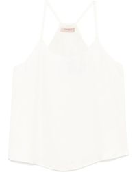 Twinset - Top Con Scollo Olimpionico - Lyst
