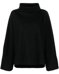 Issey Miyake - Wool Flared Sleeve Mock Neck Sweater - Lyst