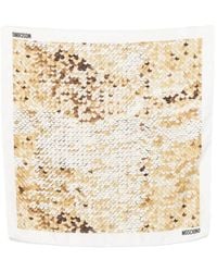 Moschino - Sequin-Print Silk Scarf - Lyst