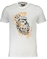 Roberto Cavalli - Leopard-Print T-Shirt - Lyst