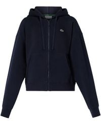 Lacoste - Sudadera con capucha y aplique del logo - Lyst