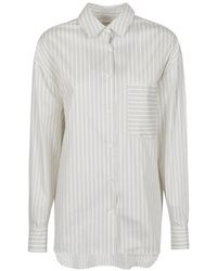 IRO - Camisa A Rayas Con Bolsillo En El Pecho - Lyst