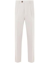 Brunello Cucinelli - Pleat-Detail Trousers - Lyst