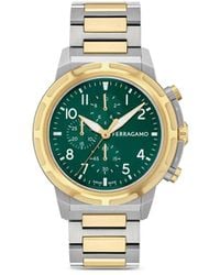 Ferragamo - Sport Chrono Stainless Steel 44Mm Watch - Lyst