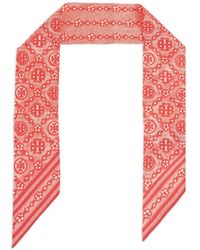 Tory Burch - Écharpe À Motif Monogrammé - Lyst