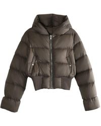 Rick Owens - Hooded puffer jacket - Lyst